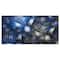 Designart - Crystal Cell Dark Blue Steel Texture - Oversized Abstract Canvas Art Print
